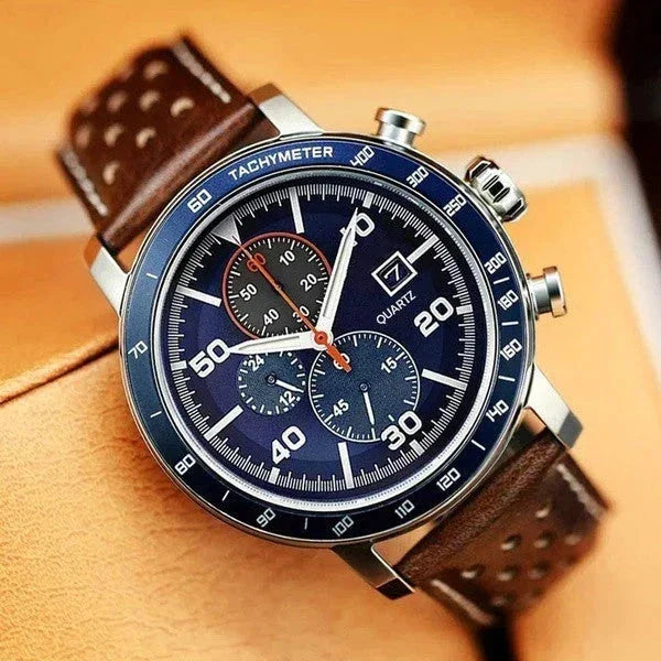 Men's Multifunctional Quartz Belt Watch