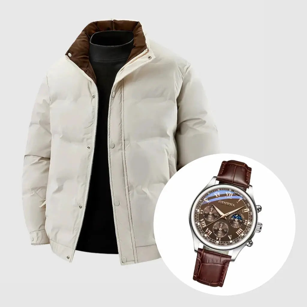 Thick Down Jacket + Free Luxury Timepiece