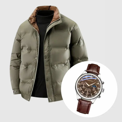 Thick Down Jacket + Free Luxury Timepiece